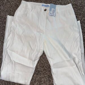 ANTONIO MELANI Women's Cream Trousers